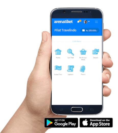 Download aplikasi Android dan IOs Arenatiket